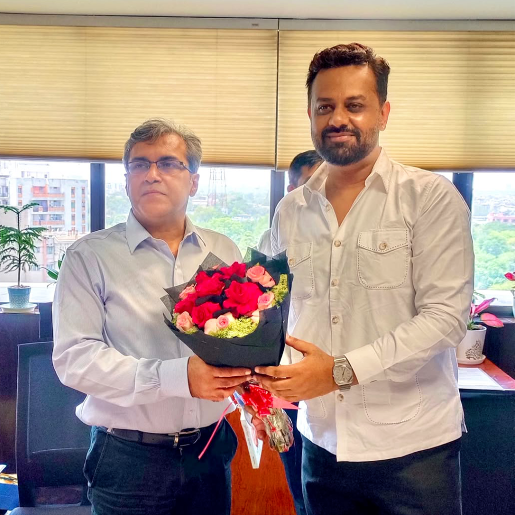 At the Civic Centre with MCD Commissioner of Delhi, Shri Sanjeev Khirwar, May 2026.
